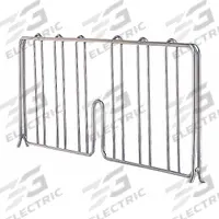 QUANTUM STORAGE SYSTEMS Shelf Divider: 18 in x 1/32 in x 8 in, Stainless Steel (MPN DIV18S-2). Key specifications — Material: Stainless Steel; Color: Silver; Finish: Stainless Steel; Brand: QUANTUM STORAGE SYSTEMS; Ledge Size: 18 in.