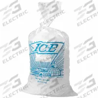 APPROVED VENDOR Ice Bags: Clear, LDPE, 8 in Wd, 3 in Dp, 1.2 mil Thick, Printed/Std, 1,000 PK (MPN 3CUD8). Key specifications — attr1277614: LDPE; attr1277627: Yes; attr1277602: APPROVED VENDOR.