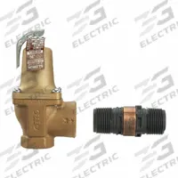 WATTS Relief Valve: FNPTF x FNPTF, 3/4 in x 1 in, Iron, 75 psi Max. Op Pressure, 5 5/8 in Overall Ht (MPN 3/4 740 030 FS). Key specifications — Brand: WATTS.