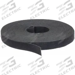 VELCRO BRAND Hook-and-Loop Cable Tie Roll: 75 ft Lg, 0.5 in Wd, 50 lb Tensile Strength, Black (MPN 189755). Key specifications — Color: Black; Material: Polypropylene; Brand: VELCRO BRAND.