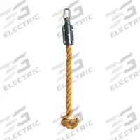 SPALDING Climbing Rope: Beige, 24 ft Overall Lg, 1 1/2 in Overall Dia, Manila (MPN CR201-1001)