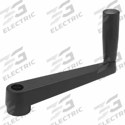 JW WINCO Crank Handle: Aluminum w/ Revolving Plastic Grip, 5/8 in Bore Dia - Crank Handles with Revolving Grip