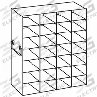 Upright Freezer Rack: 28 3/4 in Overall Lg, 8 3/8 in Overall Wd, Stainless Steel, Handles (MPN 0440298). Key specifications — Includes: Handles; Material: Stainless Steel; Product Type: Upright Freezer Rack; Brand: COLE-PARMER.
