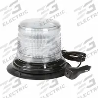 GROTE Flashing Beacon: Flashing Beacon, White, 8 1/16 in Overall Wd, 5 3/4 in Overall Ht, LED (MPN 78041). Key specifications — Operating Voltage: 12 to 24V DC; Number of Flash Patterns: 12; Mount Type: Screw; Brand: GROTE; Shape: Round; Lighting SAE Class Rating: SAE Class 1.