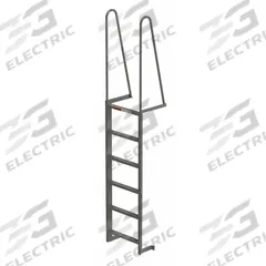 APPROVED VENDOR Fixed Ladder: 9 ft Overall Ht, 23.5 in Overall Wd, Steel, 300 lb Load Capacity (MPN MDT06). Key specifications — attr1050722: APPROVED VENDOR; attr1050760: Assembled; attr1083696: 1.
