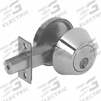 TELL MANUFACTURING Single Cylinder Deadbolt: Cylindrical, 1 3/4 in Door Thick - Max, Nickel (MPN DB3060-SC-15). Key specifications — Brand: TELL MANUFACTURING; Cylinder Core Type: Conventional Core Cylinder; Finish: Satin Nickel-Plated; Keyway Type: Schlage C; Includes Core: Core Included.
