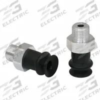 SCHMALZ Vacuum Pad Assembly: 1.5 Folds, G1/8 in, 14.5 mm Pad Dia, NBR, 55 A, Black, 21.5 mm Pad Ht (MPN 10.01.06.00381). Key specifications — attr1019168: 55 A; attr1019165: 10.01.06.00381; attr1019167: SCHMALZ; attr1019180: Black.