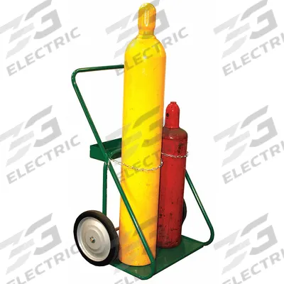 SAFTCART Cylinder Hand Truck: 400 lb, Side by Side, 2 Cylinder - Welding Cylinder Hand Trucks