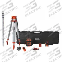 JOHNSON LEVEL Rotary Laser: 2,000 ft Range w/Receiver, Red Beam, Horizontal, ±1/16 in @ 100 ft, NiMH (MPN 40-6541). Key specifications — attr935954: Red; attr935948: ±1/16 in @ 100 ft; attr935970: Case; attr935961: Horizontal; attr935962: Electronic Self-Leveling; attr935949: NiMH; attr935951: Tilt Indicator Alerts Operator If the Laser is Bumped or Moved; attr935952: Batteries Included.