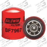 BALDWIN FILTERS Fuel Filter: Spin-On, 3 1/8 in Outside Dia, 3/4"-16 Thread Size, Cellulose, Hino (MPN BF7967). Key specifications — attr1137520: BF7967; attr1137521: FF5138; attr434022: BALDWIN FILTERS; attr427730: Cellulose; attr427731: Integral Gasket; attr1017112: Buses; attr1017113: Hino.