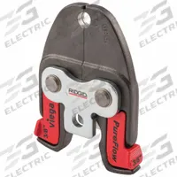 RIDGID Press Tool Jaw: 3/8 in Pipe, PEX, For Viega PureFlow, Compact Tool Types (MPN 17003). Key specifications — attr518773: Jaws; attr518762: PEX; attr518771: Stainless Steel; attr518761: Viega PureFlow; attr518760: RIDGID.