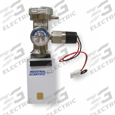 INDUSTRIAL SCIENTIFIC Gas Cylinder Regulator: Gas Regulator, Switch, Stainless Steel, Male - Accessories for Portable Gas Detection Calibration