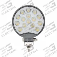 MAXXIMA Vehicle Work Light: Round, Flood, LED, Bolt, Blunt Cut Leads, Surface Mount, MaxxHeat (MPN MWL-19B-MH). Key specifications — Brand: MAXXIMA; Mount Type: Bolt; Electrical Connection: Blunt Cut Leads; Installation Type: Removable.