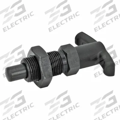 JW WINCO Indexing Plungers with T-Handle: Nonlocking, Steel Body & Plunger - Nonlocking T-Handle Indexing Plungers with Jam Nut