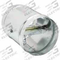 12"dia Galvanized Steel Fire Damper: Dynamic, 12 in Duct, 14 in L, Galvanized Steel Frame, Spring (MPN 2TFZ8). Key specifications — Brand: DAYTON; Blade Type: Butterfly; Closure Type: Spring; Mounting Position: Horizontal.