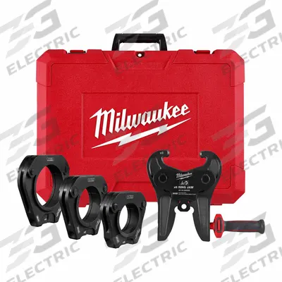 MILWAUKEE Press Ring Kit: 2 1/2 to 4 in Pipe - Jaw & Ring Sets for Extended Press Tools Only
