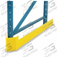 STEEL KING Outside Rack Guard Left: Bolt-On, Outside Left, 49 in x 7 in x 8 in, Steel, Yellow (MPN GDLL11046YW). Key specifications — Brand: STEEL KING; Mounting Location: Outside Left; Includes: (4) 3/4 in x 5-1/2 in Anchors; Color: Yellow; Material: Steel.