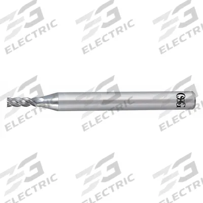 OSG A BRAND Square End Mill: Carbide, 4 Flute, 12 mm Mill Dia, 26 mm LOC - Fast-Cutting Carbide Square End Mills for Hardened Materials