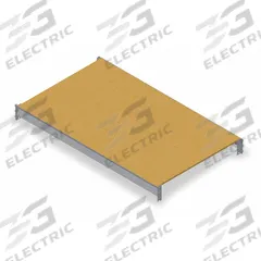 TENNSCO Shelf: 60 in x 24 in, Particleboard, 3,800 lb Load Capacity (MPN 1). Key specifications — Decking Material: Particleboard; Frame Finish: Powder Coated; Frame Material: Steel; Color: Industrial Gray; Includes: Cross Bars; Brand: TENNSCO.