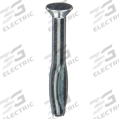 MKT FASTENING Hammer Drive Anchor: 1/4 in Dia, 4 in Overall Lg, Flat, Steel Drive Anchors