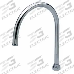 ZURN Spout: AquaSpec®, Spout, Gooseneck, Rigid/Swivel Spout, Brass, Chrome, 5 1/8 in Spout Reach (MPN G67853). Key specifications — Includes: Spacer Washer; Product Type: Spout; Spout Style: Rigid/Swivel; Body Material: Brass; Brand: ZURN.