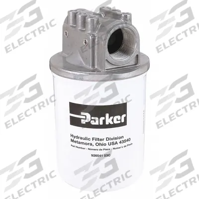 Parker Hydraulic Spin-on Filter: 50 gpm Max. Flow, 150 psi Max. Pressure - Single Head Return Line Hydraulic Filters