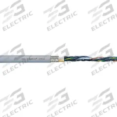 CHAINFLEX Control Cable: 16 AWG, 7 Conductors, 100 ft, PUR Jacket, 1,000 V (MPN CF78-UL-15-07-100). Key specifications — Conductor Material: Copper; Conductor Configuration: Single; Minimum Bend Radius Factor - Fixed: 4 x OD; Minimum Bend Radius Factor - Flexible: 5 x OD; Includes Ground: Yes; Minimum Bend Radius Factor - E-Chain: 6.8 x OD; Resistance Properties: Flame Retardant; Standards: CE.