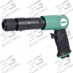 SPEEDAIRE Air Hammer: 3/8 in Shank Size, 3 1/2 in Stroke Lg, 2,000 bpm Blows per Minute, Round (MPN 21AC10). Key specifications — attr1320834: SPEEDAIRE; attr1320853: Round; attr1320854: Round; attr1320857: Bare Tool; attr1393634: Maintenance to Light Production; attr1393635: Yes; attr1393636: Long Lasting.