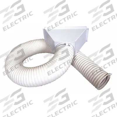 EXTRACT-ALL Exhaust Collar: Exhaust Collar, 56HV20/56HV21/56HV22/56HV23, 987-UCA/987-UCA2 - External Exhaust Kits for Negative Air Machines