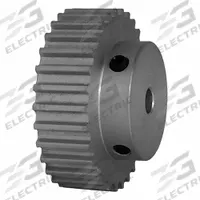 DAYTON Timing Pulley: Curvilinear, Fixed, For 9 mm Belt Wd, 30 Teeth, 5 mm Pitch, Aluminum (MPN 30-5M09-6A3). Key specifications — Brand: DAYTON; Finish: Clear Anodized; For Belt Series: Powerhouse®.