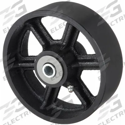 APPROVED VENDOR Caster Wheel: 6 in Wheel Dia., 2 in Wheel Wd, Iron, 1,200 lb Load Rating - Iron Tread Wheels