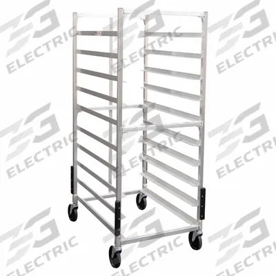 NEW AGE INDUSTRIAL Room Service Tray Return Cart without Cover: 20 Slots, Aluminum - Room Service Carts