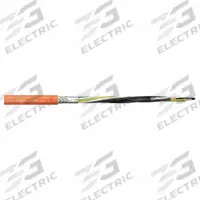 CHAINFLEX Motor Cable: 8 AWG, 4 Conductors, Order by the Foot, PUR Jacket, 1,000 V (MPN CF896-100-04). Key specifications — Conductor Material: Copper; Conductor Configuration: Single; Minimum Bend Radius Factor - Fixed: 8 x OD; Minimum Bend Radius Factor - Flexible: 12 x OD; Includes Ground: Yes; Minimum Bend Radius Factor - E-Chain: 15 x OD; Resistance Properties: Oil and Grease Resistant; Standards: 2011/65/EU (RoHS Compliant-II).