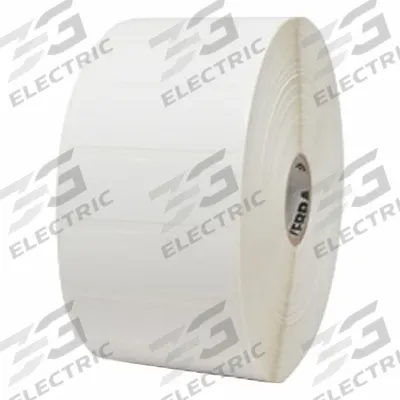 ZEBRA Barcode Printer Labels: 2 1/4 in Label Wd, 3/4 in Label Ht, White, 1 in Core Dia. - Desktop Direct Thermal Labels