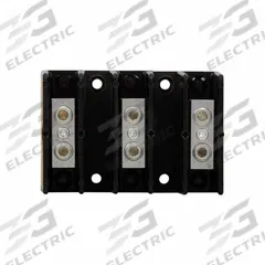 BUSSMANN Power Distribution Block: Open, Lug, Lug, 14 AWG – 2/0 AWG For Line Side Wire Sizes (MPN PDB204-3). Key specifications — attr1361688: Surface; attr1308686: BUSSMANN; attr1361672: Aluminum.