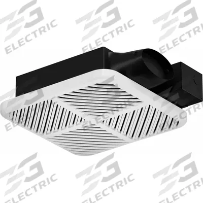 Dayton Bathroom Exhaust Fan: Ceiling/Wall, 110 cfm Max, Variable Speed - Bathroom Exhaust Fans with Light