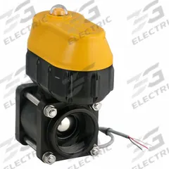 BANJO Electrically Actuated Two-Way Ball Valve: 2 in Nominal Valve Size, 12V DC, Three-Piece, Female (MPN EVX201). Key specifications — Actuator Features: Internally Fused/Automatic Reset; Brand: BANJO.