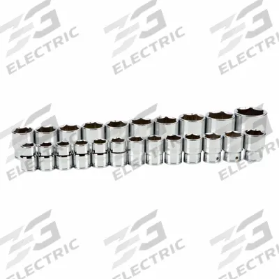 TEKTON Socket Set: 3/4 in Drive, 23 Piece, 6-Point, Metric - SAE & Metric Socket Sets