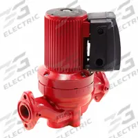 Circulating Pump: 3/8 hp HP, 208-230V AC, Cast Iron, 3, 26 ft Max. Head, 11 in Face to Face, Inline (MPN 96402710). Key specifications — Nameplate Voltage: 208-230V AC; Connection Type: Flange; Brand: GRUNDFOS; Includes Volute: Volute Included; Efficiency: Standard Efficiency; System Type: Potable Water.