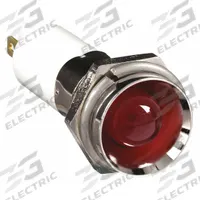 APPROVED VENDOR Protruding Panel Light: 12 mm Panel Mounting Hole Dia, LED, Red, Protruding Head (MPN 24M118). Key specifications — Brand: APPROVED VENDOR; Electrical Connection: 0.11 Male Quick Disconnect.