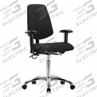 ESD Task Chair: Fabric, Arms Included, Ht Range 21 1/2 in to 29 in, 18 1/2 in Seat Wd, 17 in Seat Dp (MPN BR-ESD-FMBCH-MB-CR-T1-A1-NF-EC-ESDBLK). Key specifications — Foot Support: No; Back Tilt Backward: 13.5°; Back Tilt Forward: 10.5°; Base Material: Aluminum; Brand: APPROVED VENDOR; Product Type: ESD Task Chair; ESD-Safe: ESD-Safe; Seat Tilt Backward: 3°.
