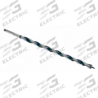 BOSCH Hybrid Drill Bit: 13/16 in Drill Bit Size, 17 1/2 in Overall Lg, Hex Shank, Carbon Steel (MPN NKLT13). Key specifications — attr255259: Hybrid Ship and Spur Auger; attr255260: Carbon Steel; attr255261: PTFE; attr277197: BOSCH.