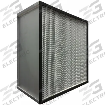 GRAINGER Air Filter: 24 in x 24 in x 12 in, 99.97% Filter Efficiency - 99.97% True HEPA Air Filters