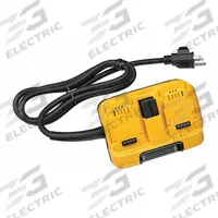 DEWALT Corded Power Adapter: 120V DC, 2 Ports (MPN DCA120). Key specifications — attr1255706: Corded Power Supply; attr1255721: 120V DC; attr1255720: DEWALT.
