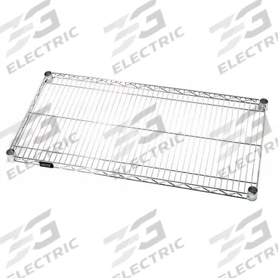 QUANTUM Wire Shelf: 24 in x 18 in, 1 Shelves, Quick-Adjust, 600 lb Load Capacity - Wire Shelves for Dry Use