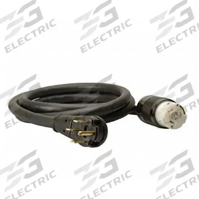 SOUTHWIRE Temporary Power Cable: 10 ft Cord Lg, 125/250V AC, 14-50, CS6364 - Cord Adapters