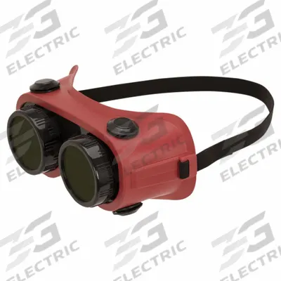 JACKSON SAFETY Welding Goggles: Not Rated for Welding Use, Fixed Front, Red