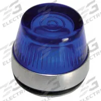 EATON Pilot Light Lens: 30 mm Panel Mounting Hole Dia, Blue, Fresnel, Incandescent/LED (MPN 10250TC16N). Key specifications — Brand: EATON; Compatible with Series: 10250T PresTest; Lens Material: Glass.