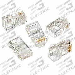IDEAL Connector: Modular Plug RJ45, Stranded, 5e Cable Category, Std, 50pk Pack Size, 50 (MPN 85-396). Key specifications — Brand: IDEAL; Color: Clear; Compatible Cable Shape: Round; Compatible Wire Solid/Stranded: Stranded; _Pack Size: 50pk.