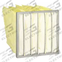 GRAINGER Pocket Air Filter: 24 in x 24 in x 15 in, MERV 14, Yellow, Synthetic, 6 Pockets (MPN 2JUX7). Key specifications — Display Sell UOM: EA; Brand: GRAINGER; Media Material: Synthetic; Performance Rating: MERV 14.